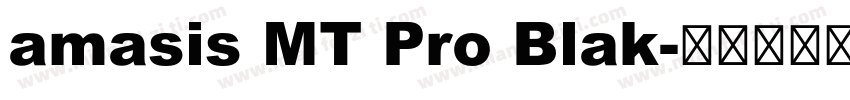 amasis MT Pro Blak字体转换